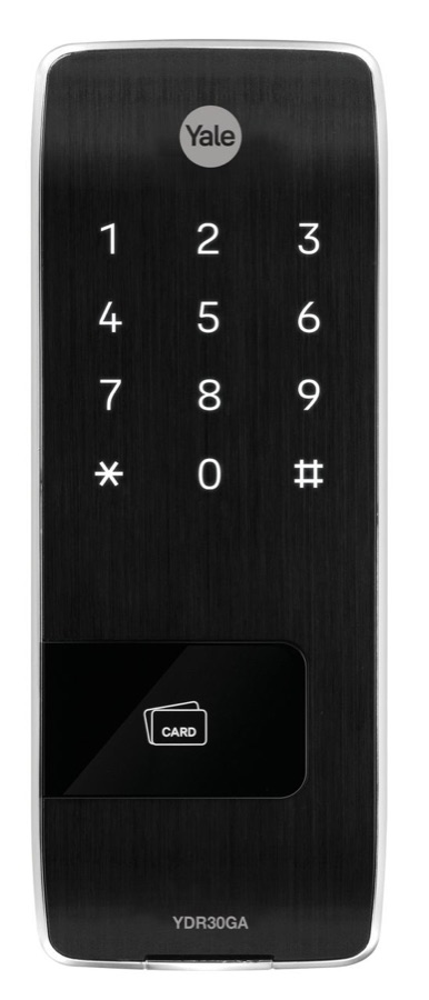 Yale YDR30GA digital gate lock.