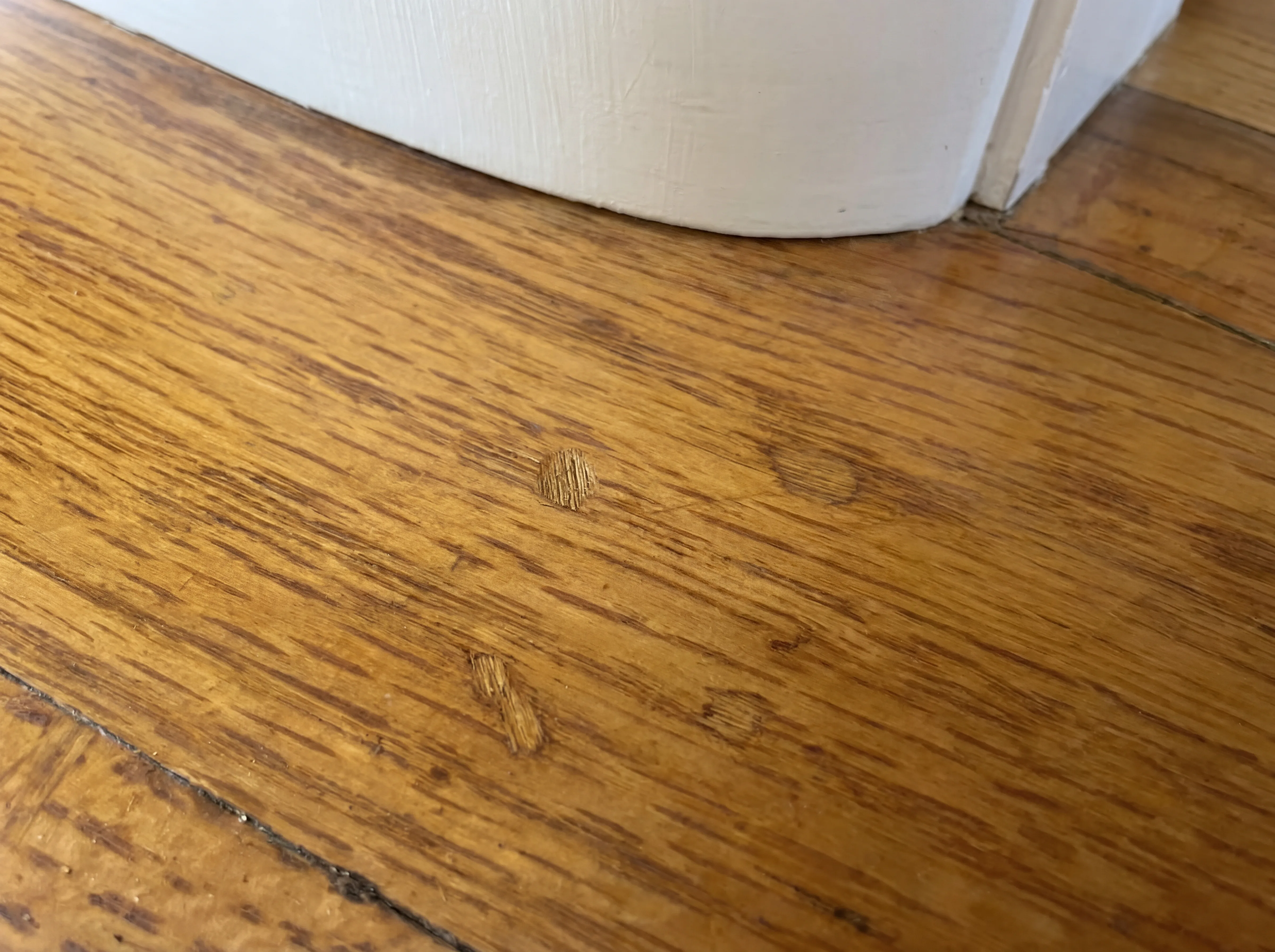 Wall after hole repair