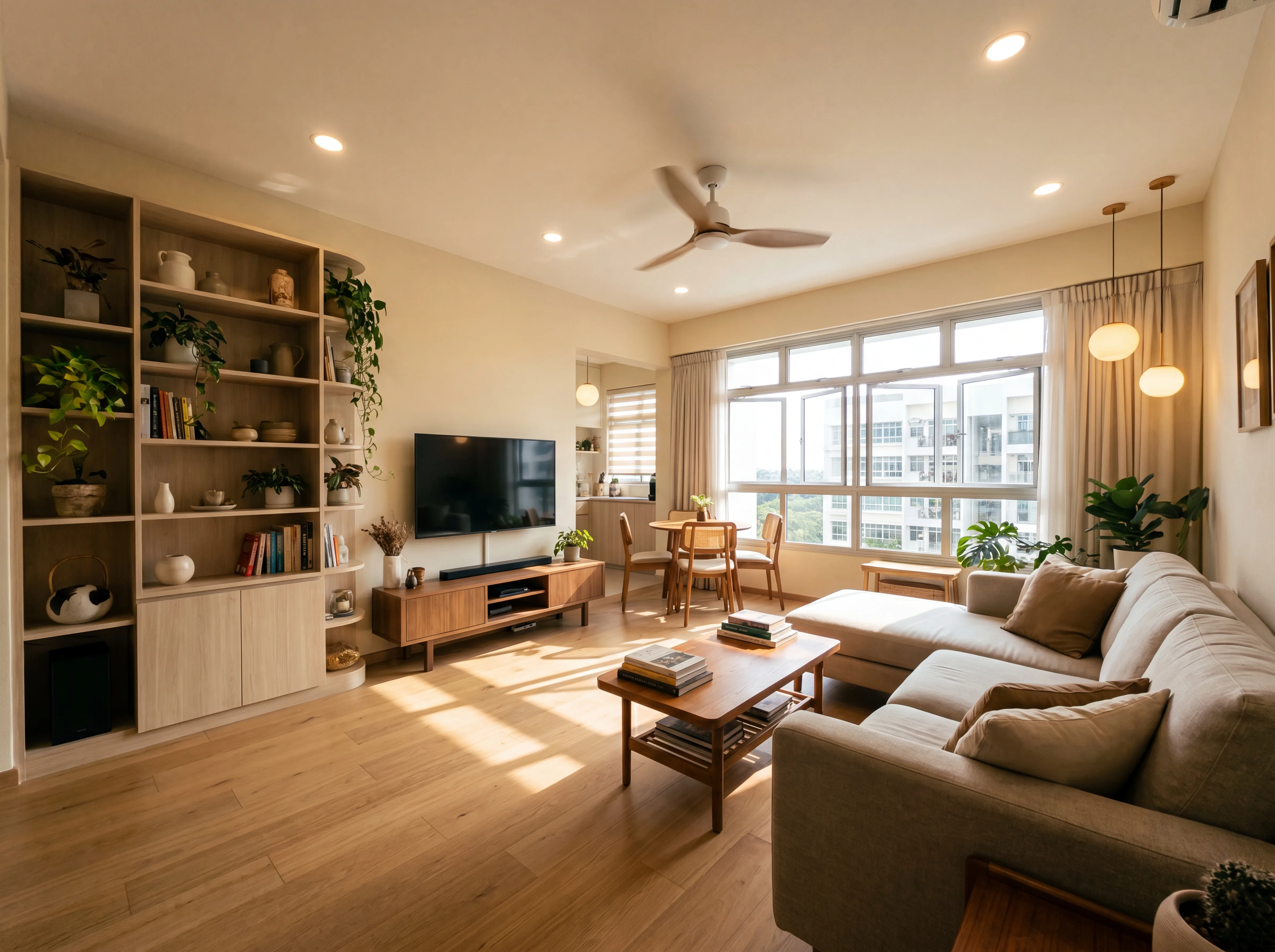 Completed Singapore home interior