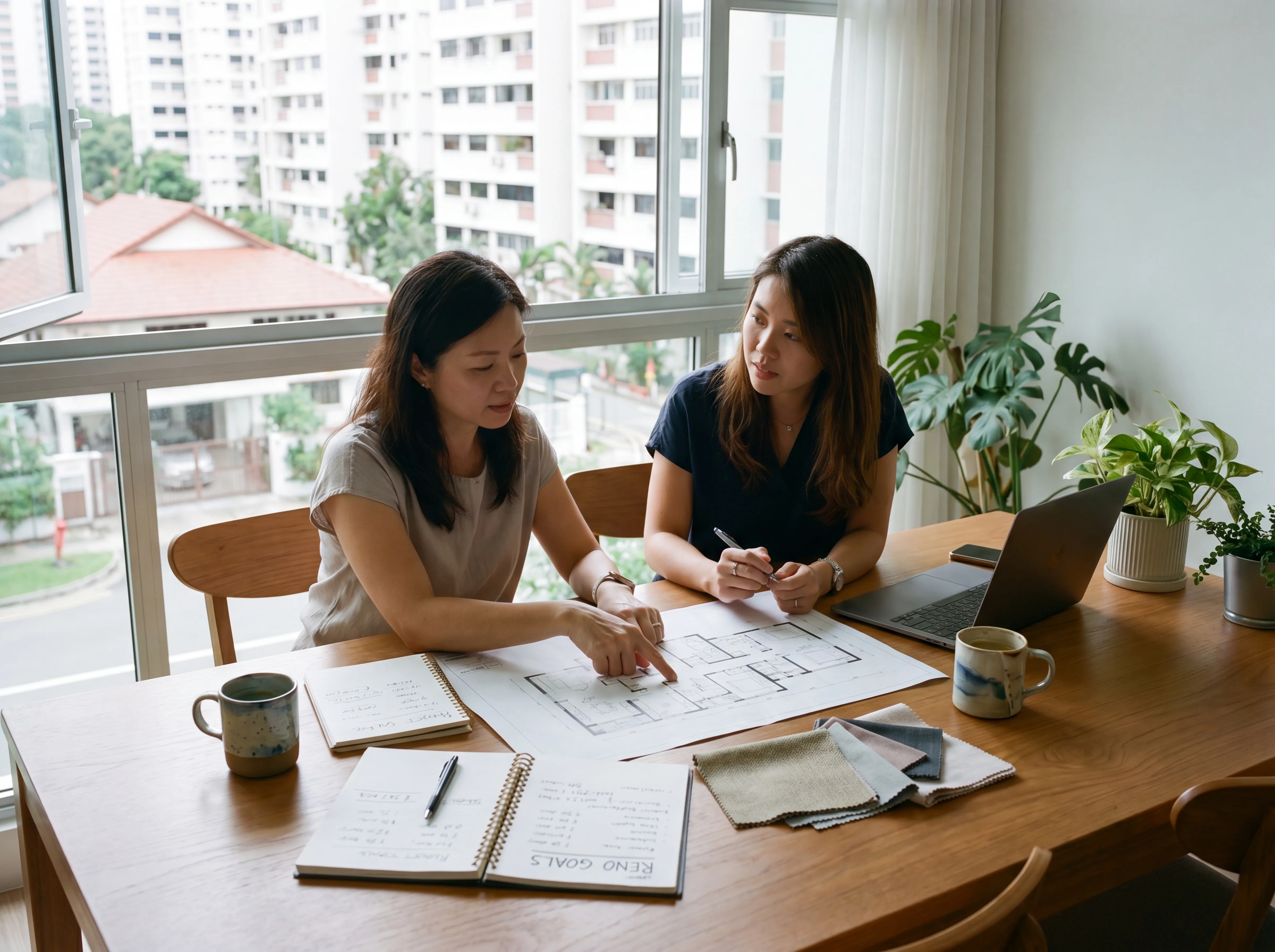 Initial interior design consultation