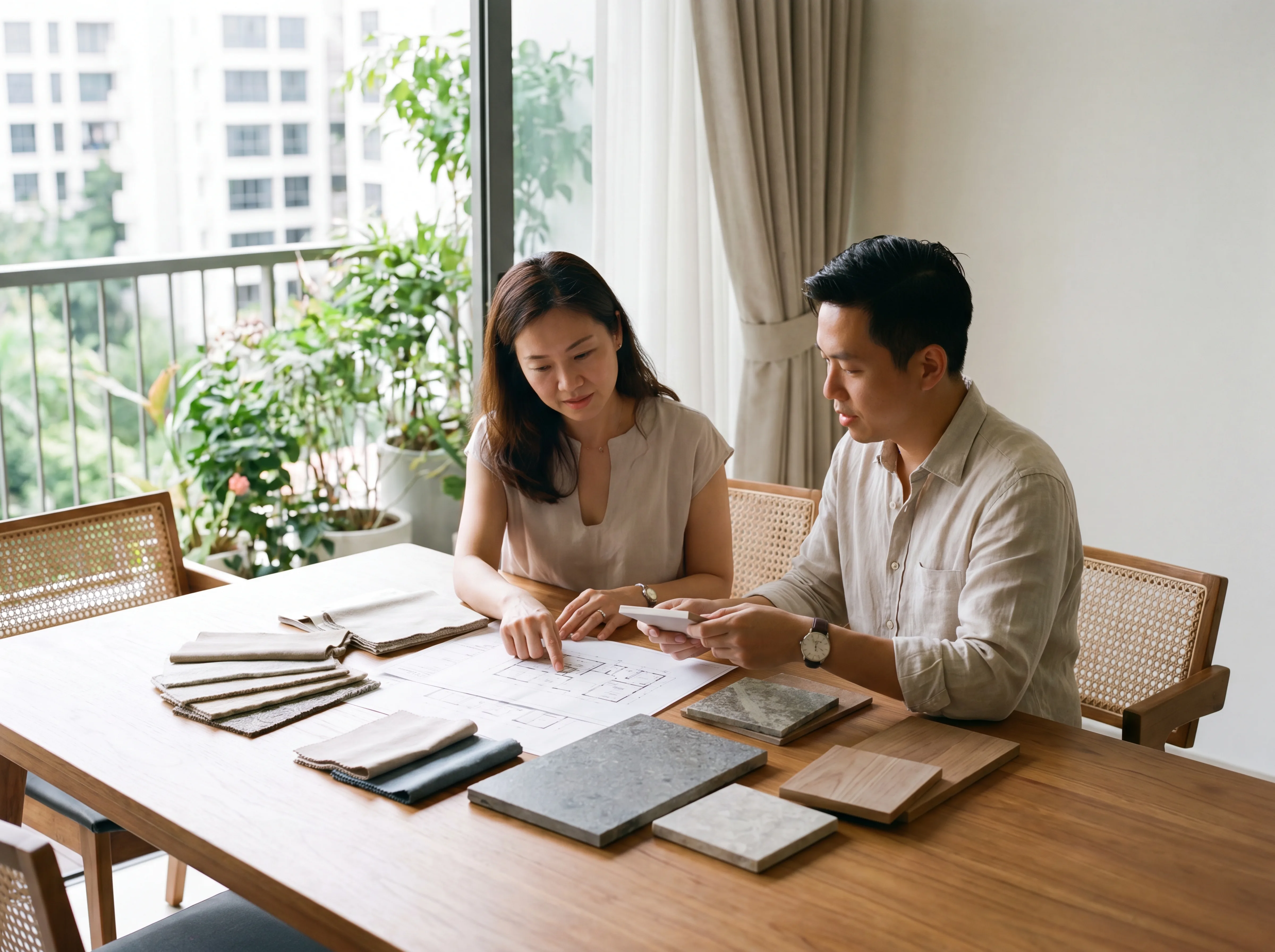 Interior design planning for a Singapore home