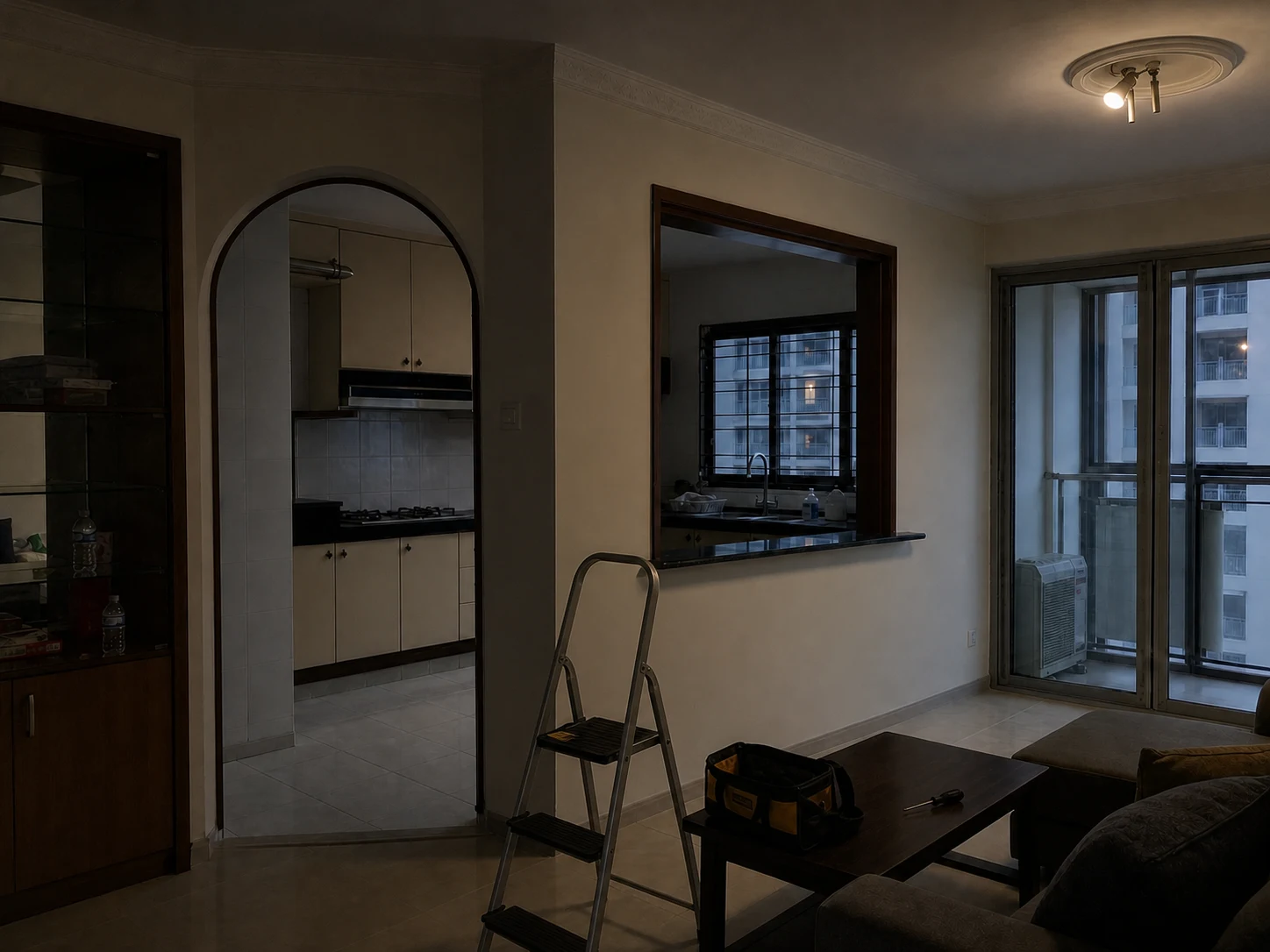 Singapore home before light repair