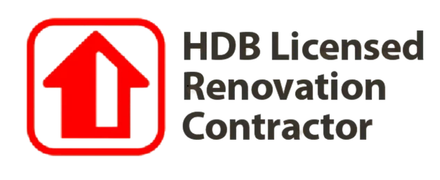 HDB licensed renovation contractor badge