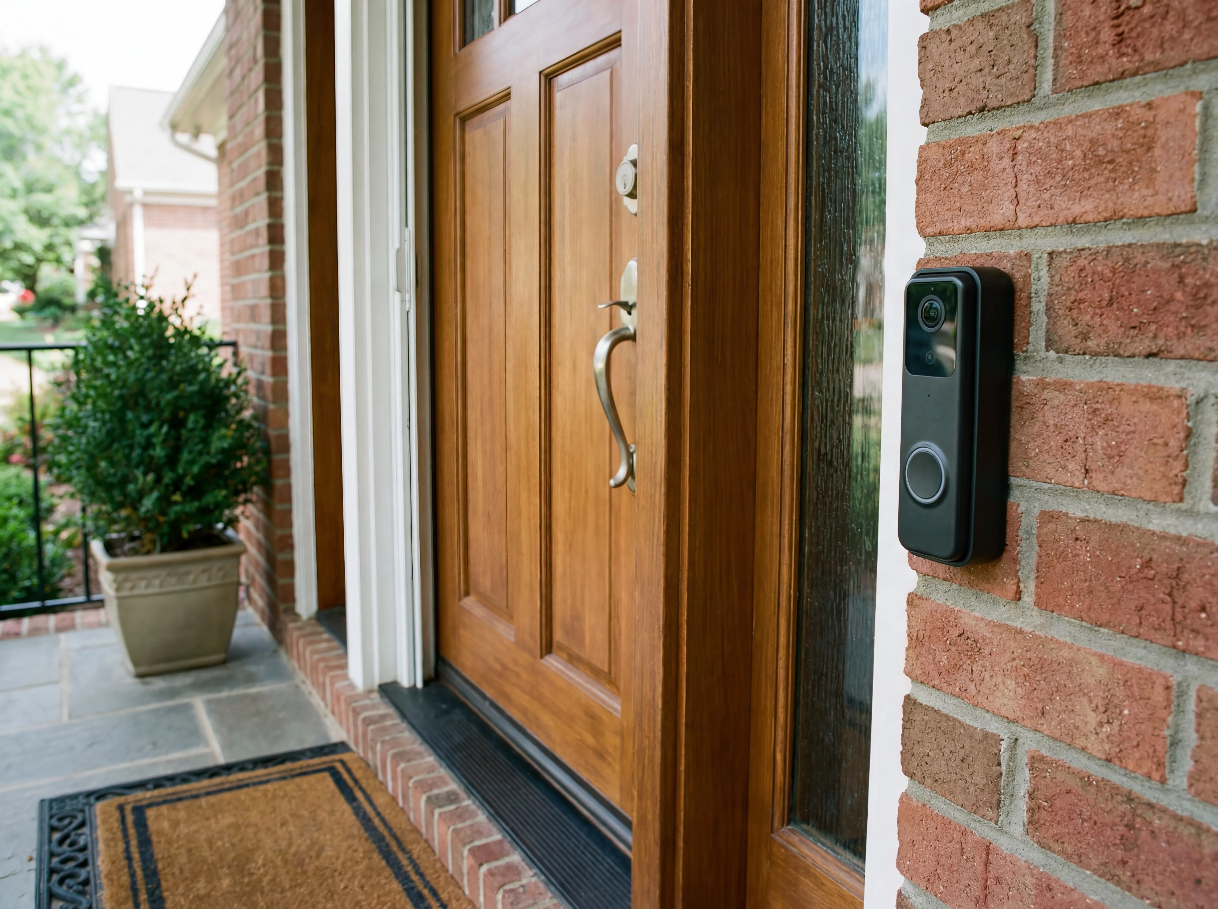 Smart doorbell installed at HDB main door